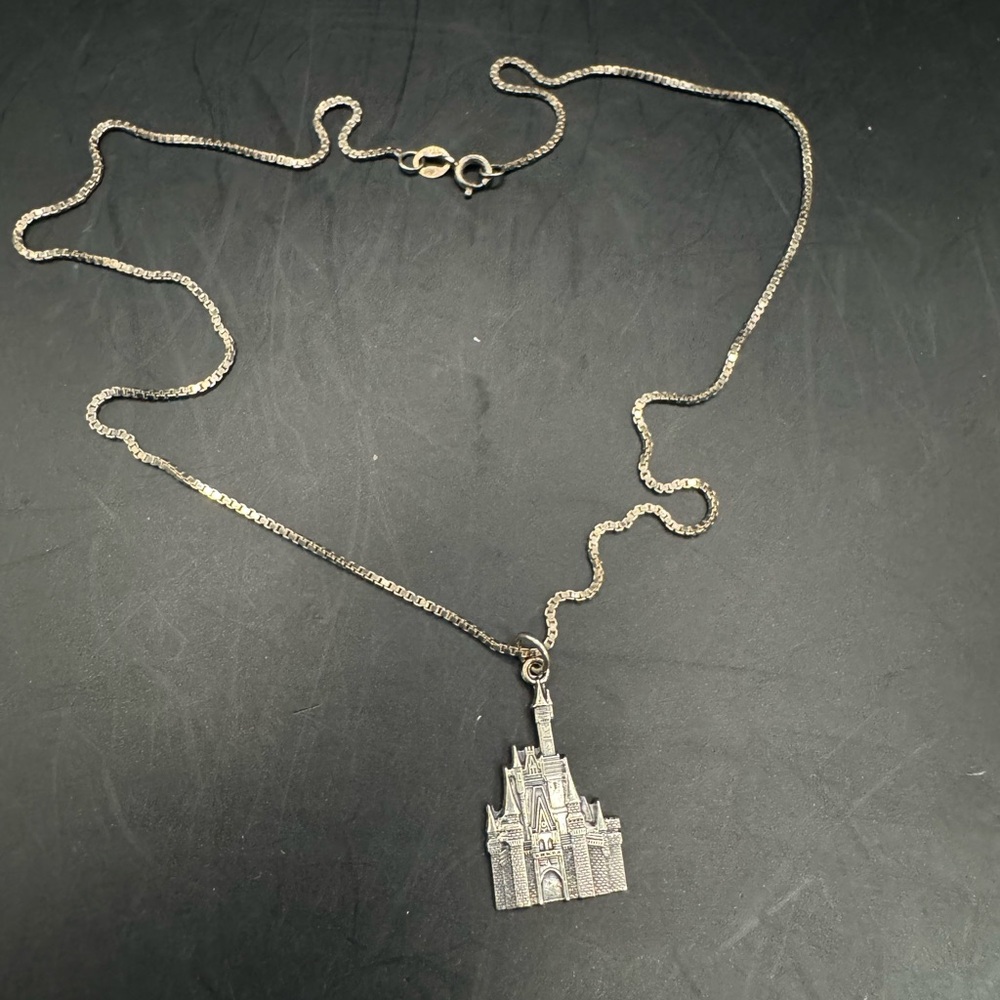 Sterling Silver 925 Disney Pendant Necklace